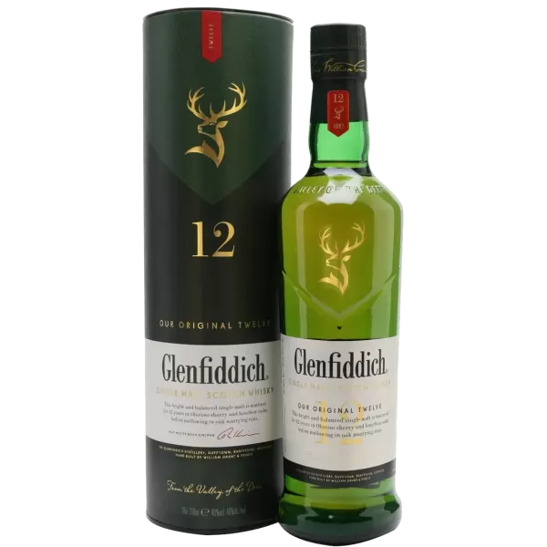 Whisky Glenfiddich Single Malt 12 Años X1 Litro