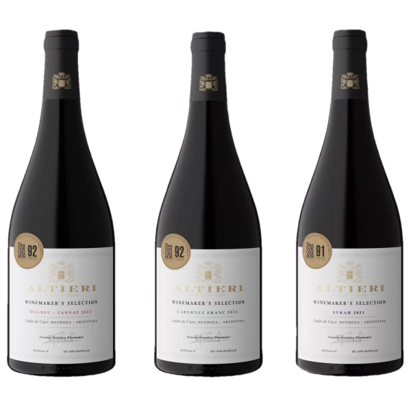 Estuche Familia Altieri Winemakers Selection X3